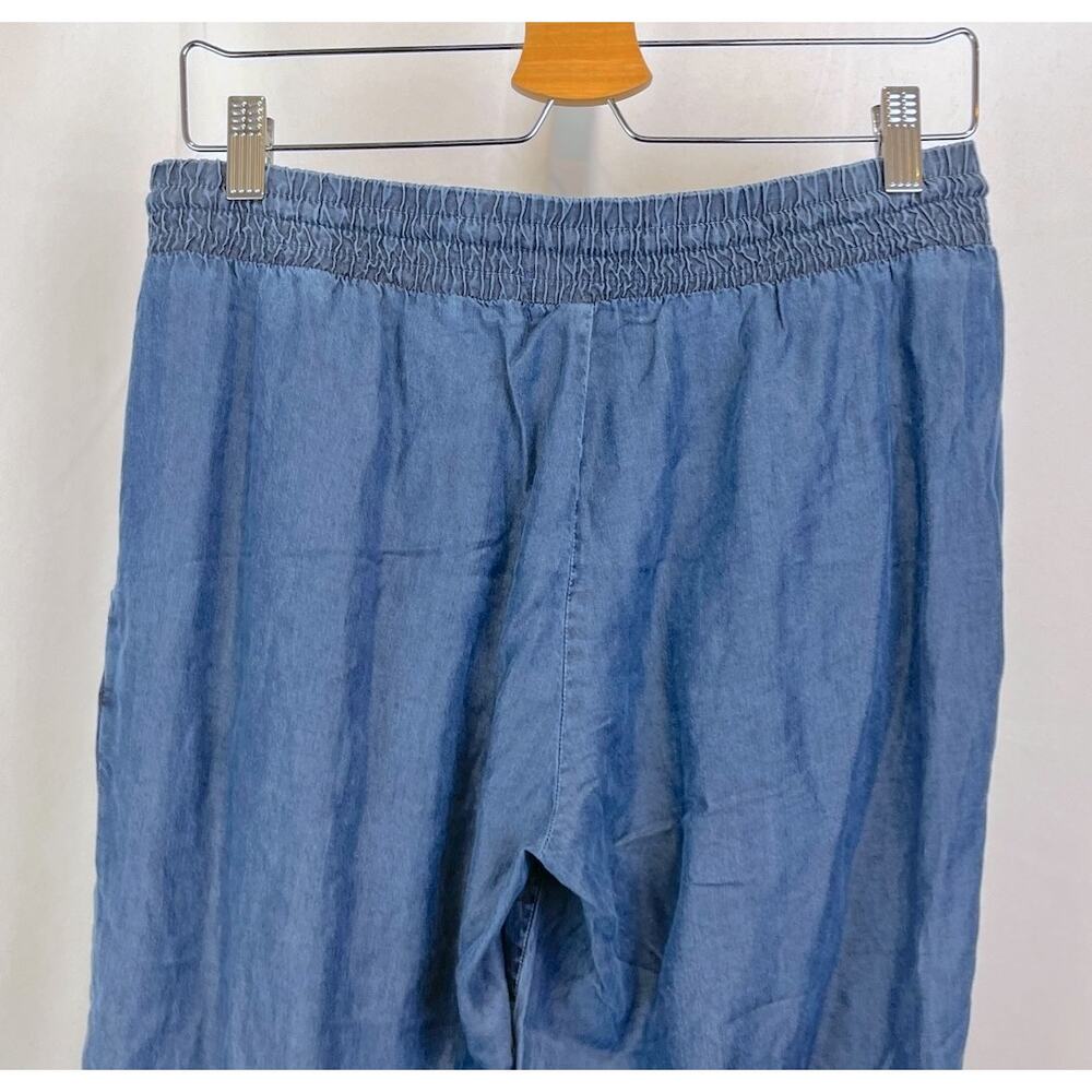 CLOTH & STONE Pull On Jogger Pants Elastic Waist Pockets Tencel USA Blue Size M - Picture 6 of 8